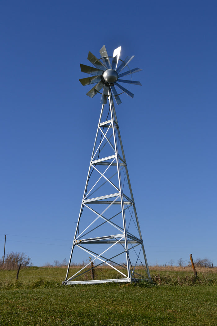 Traditional Galvanized Windmill Aerator