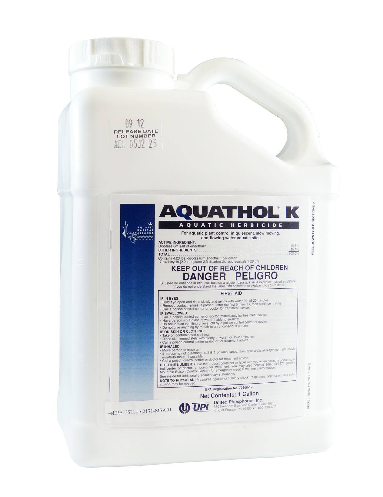 aquapro aquatic herbicide Aquathol® K 1 Gallon